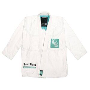 LXB Level Black Worldwide TEAL PYTHON WHITE KIMONO Gi Set AJJ BJJ Jiu-Jitsu A1L